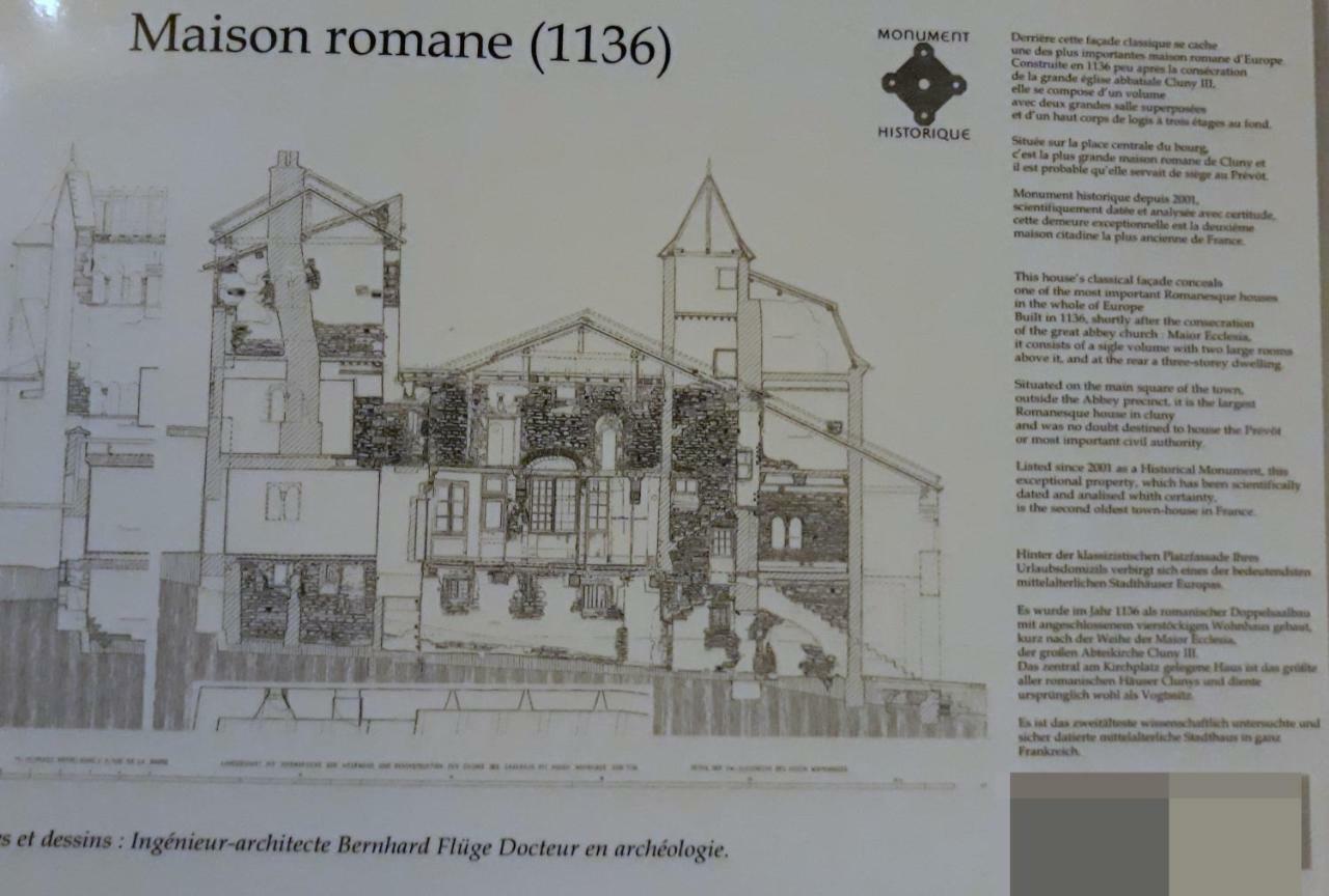 Maison Romane 1136 Κλυνύ Εξωτερικό φωτογραφία